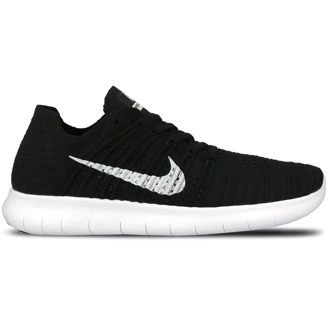 Nike Free RN Flyknit Herren Running Sneaker schwarz weiß 831069 001 Nike Free RN Flyknit Herren Running Sneaker schwarz weiß 831069 001
