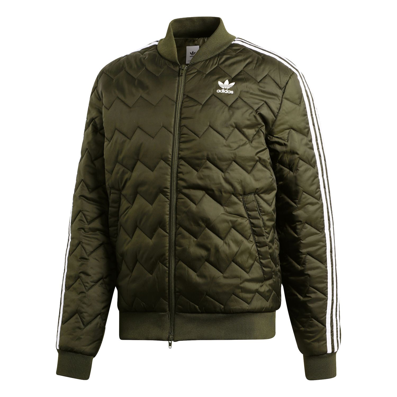 adidas Originals SST Quilted Jacket Herren Steppjacke olive DL8697 adidas Originals SST Quilted Jacket Herren Steppjacke olive DL8697
