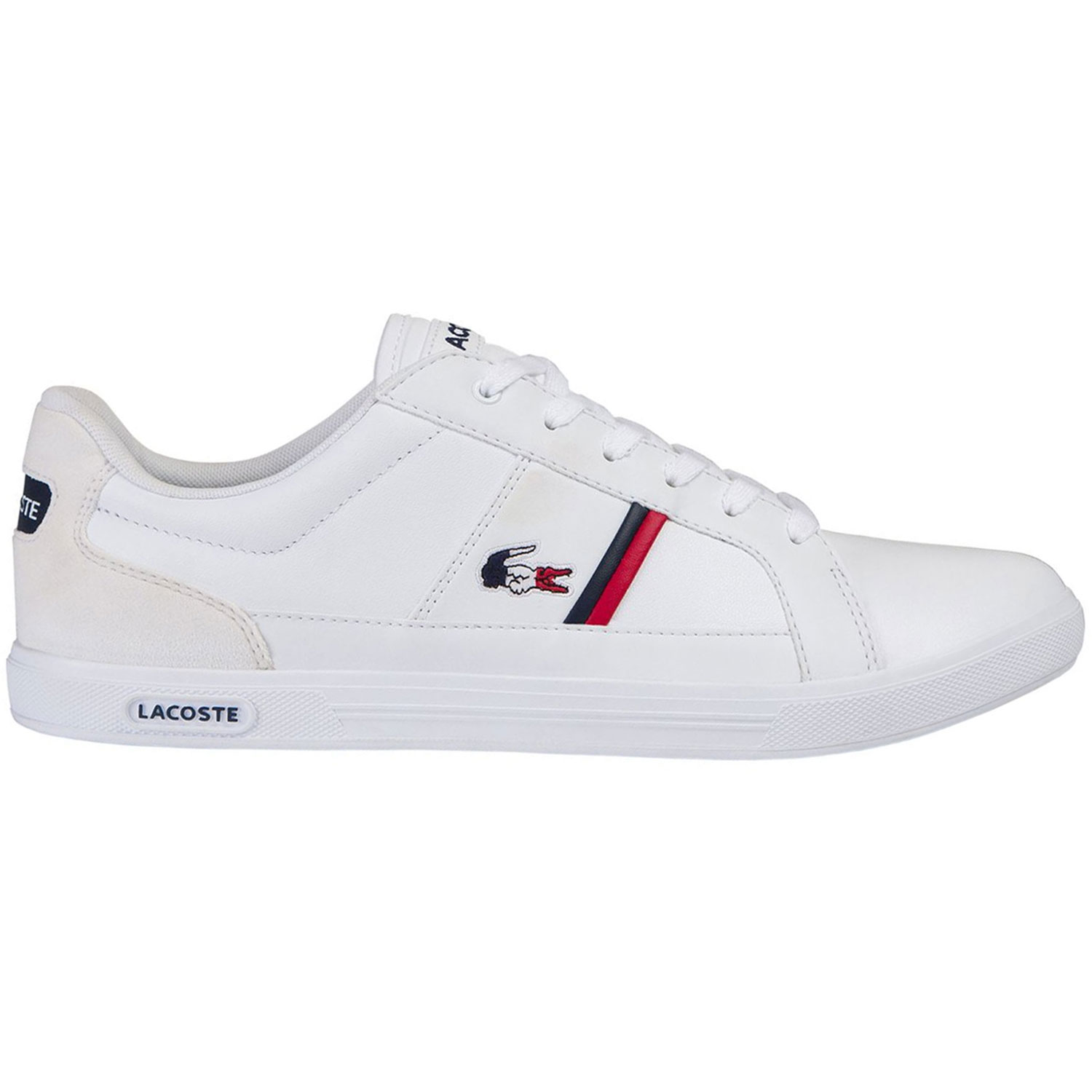Lacoste Europa TRI1 Herren Sneaker weiß blau rot | Schuhroom.de
