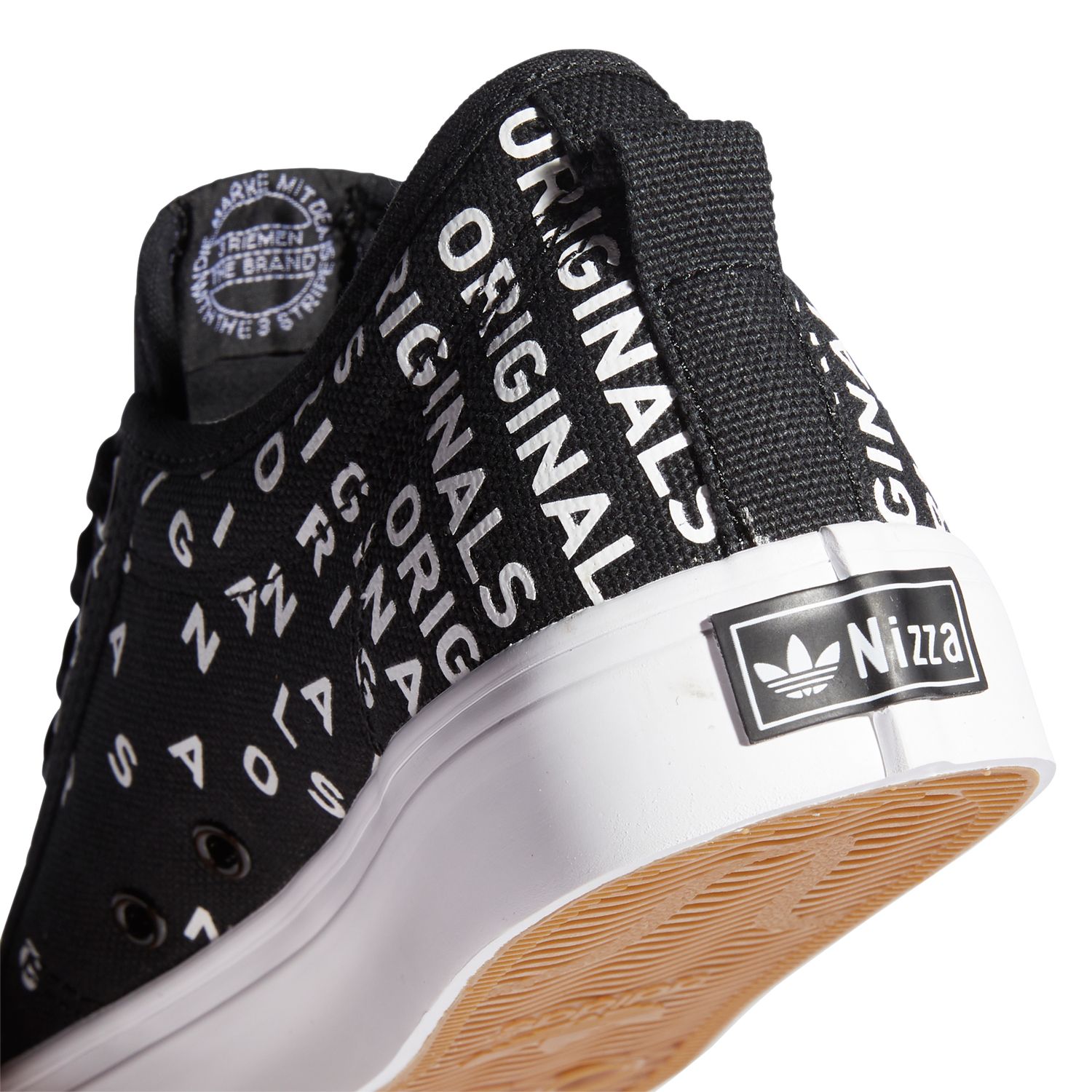 adidas Originals Nizza schwarz weiß W Damen Trefoil Sneaker