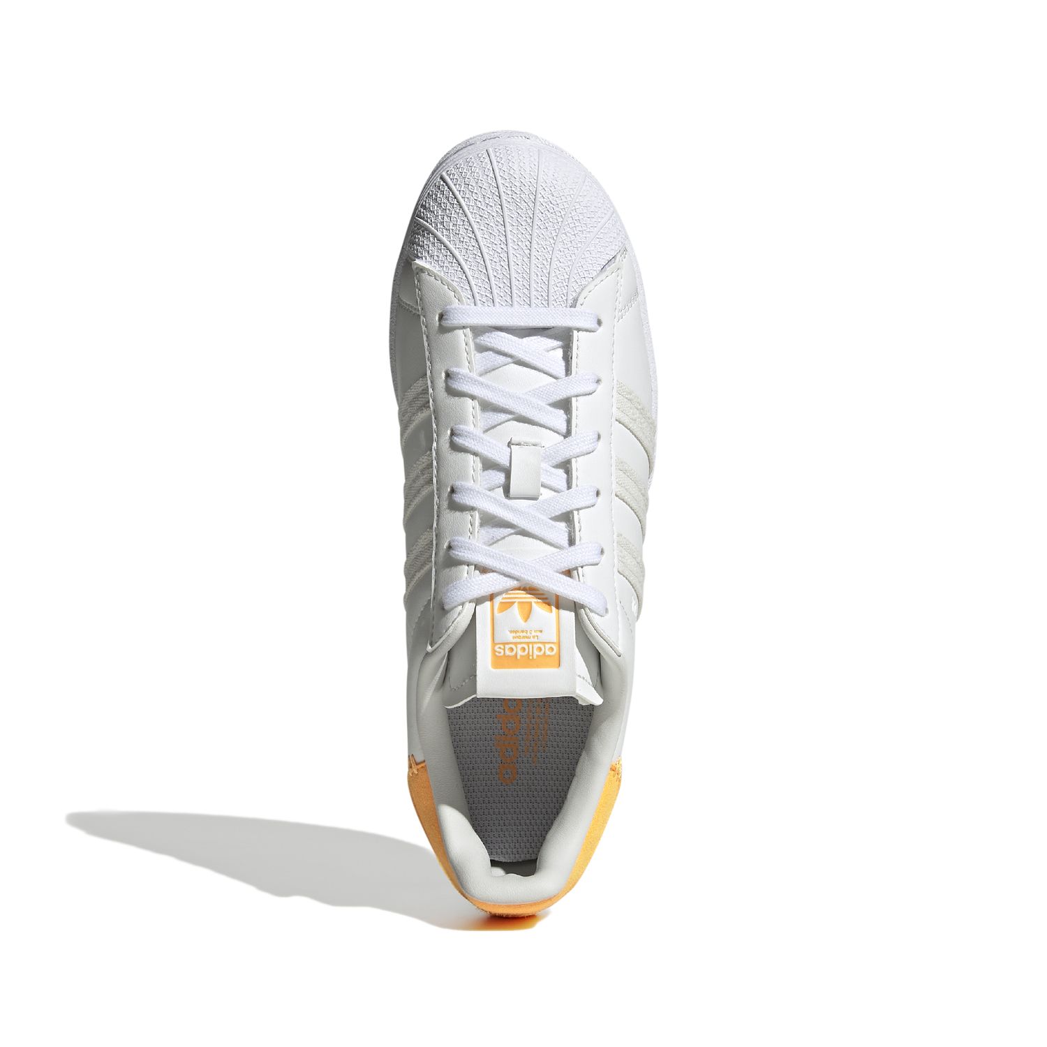 orange Sneaker Superstar white W flash adidas Damen Originals
